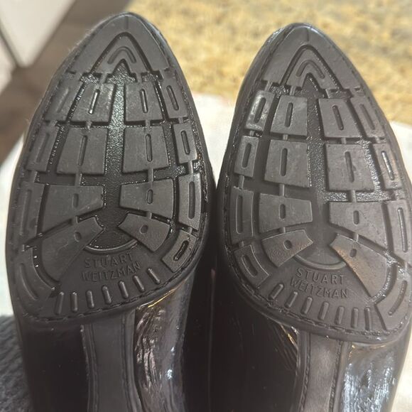 Stuart Weitzman Patent leather Tassel‎ Loafer size 7 Black - Picture 8 of 15